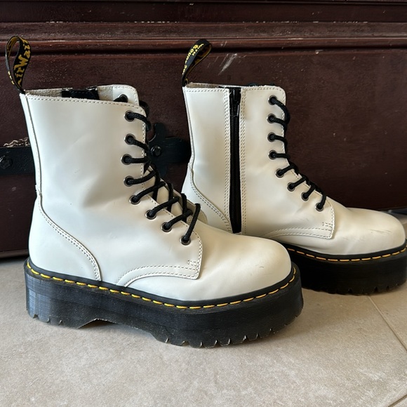 Doc Marten White Jadon Boots - Picture 5 of 6